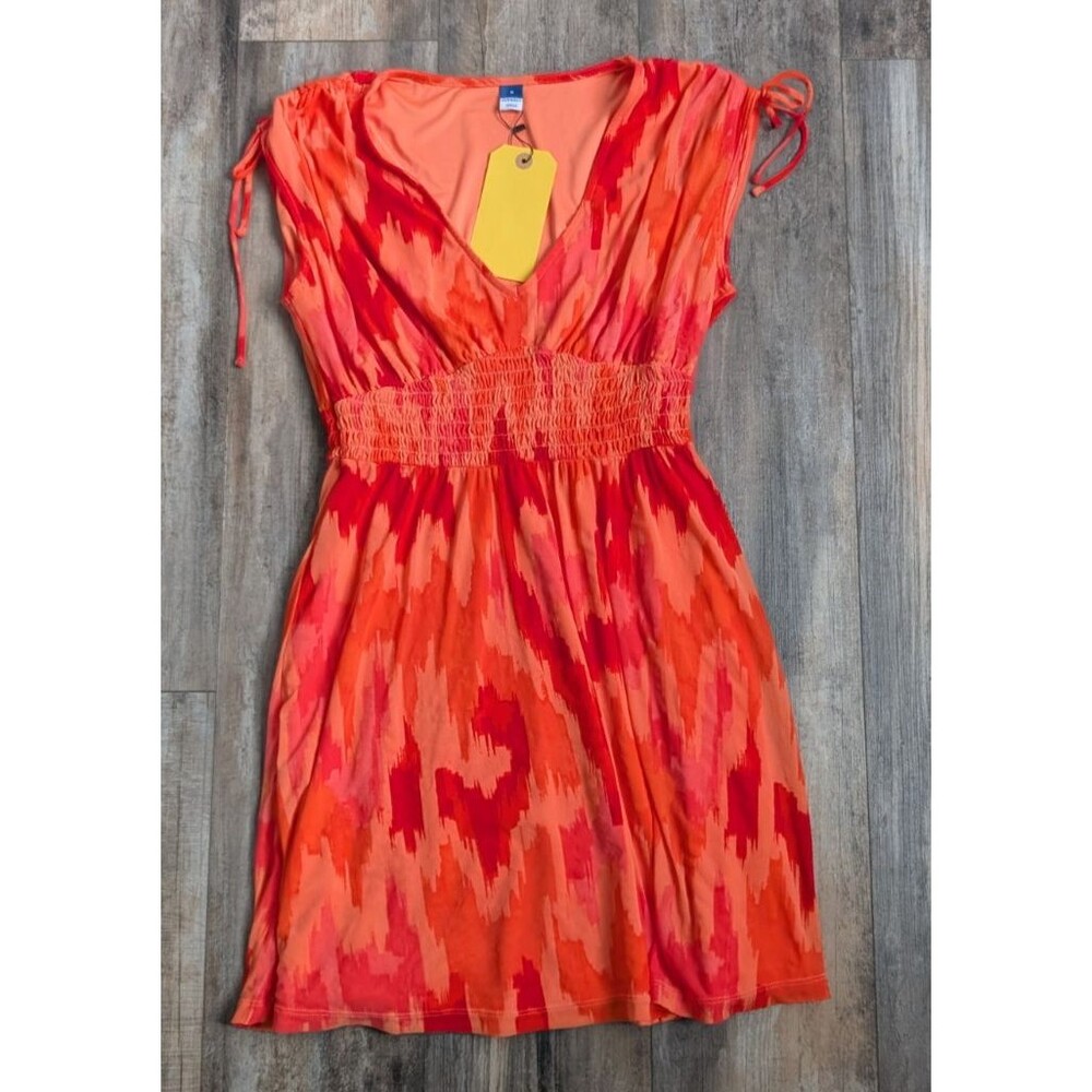 Old Navy Waist-Defined Sleeveless Tie-Shoulder Smocked Mesh Mini Dress Medium
